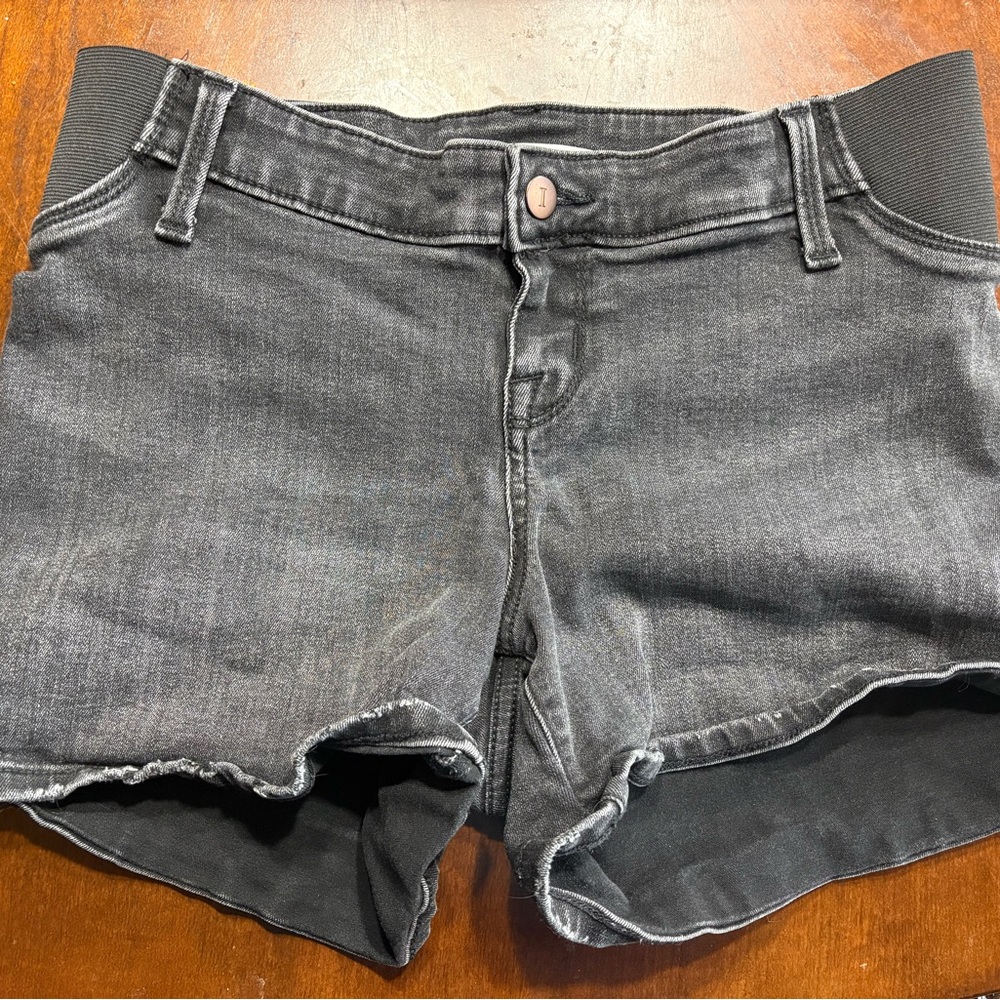 Isabel Maternity by Ingrid & Isabel Black Jean Shorts